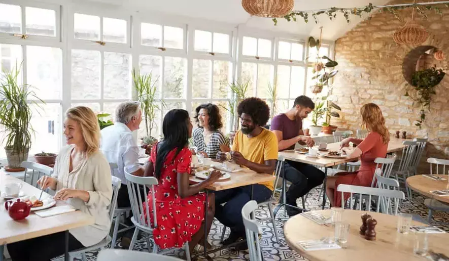 busy restaurant