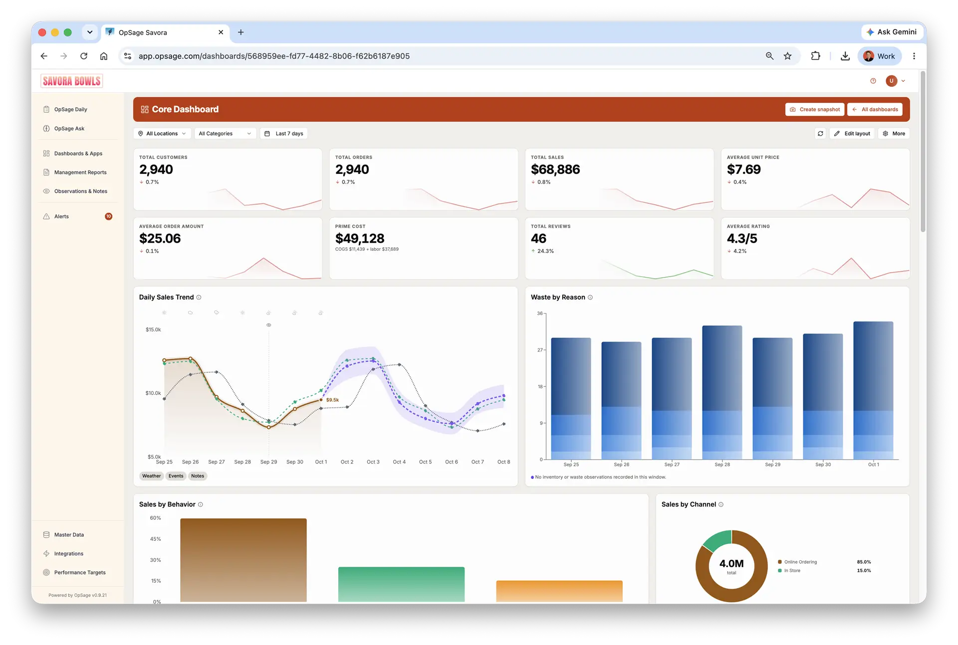 OpSage Screenshot